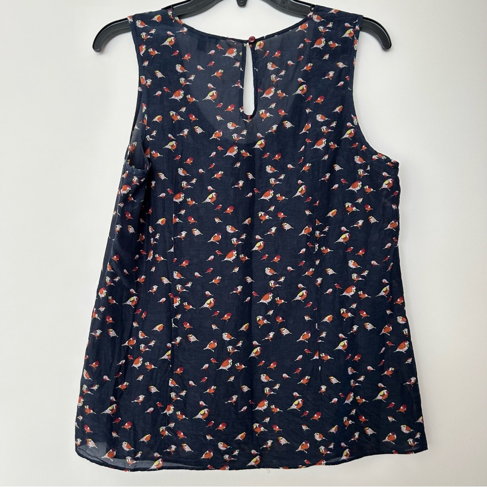 GAP Womens Silk Blend Bird Tank Blouse
